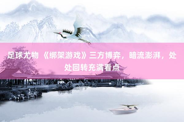 足球尤物 《绑架游戏》三方博弈，暗流澎湃，处处回转充满看点
