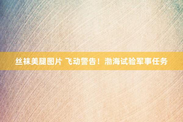 丝袜美腿图片 飞动警告！渤海试验军事任务