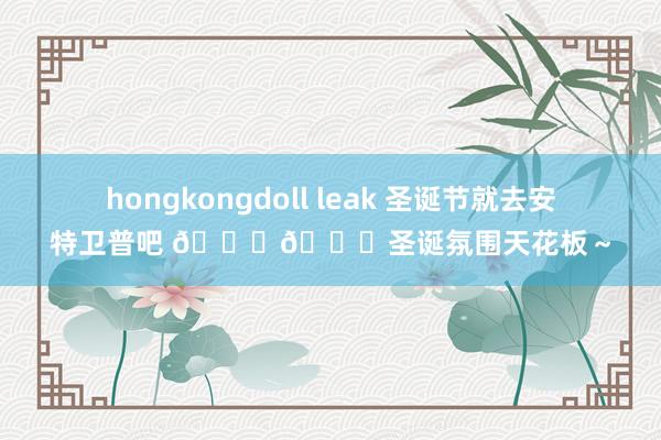 hongkongdoll leak 圣诞节就去安特卫普吧 🎄🍎圣诞氛围天花板~