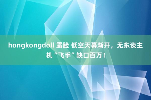 hongkongdoll 露脸 低空天幕渐开，无东谈主机“飞手”缺口百万！