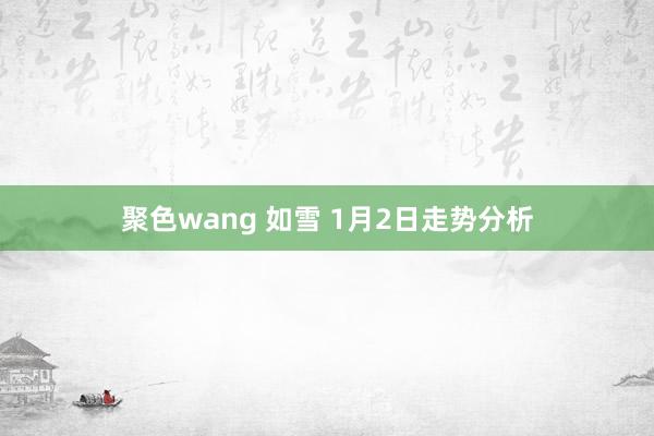 聚色wang 如雪 1月2日走势分析