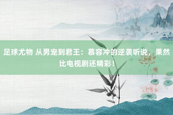 足球尤物 从男宠到君王：慕容冲的逆袭听说，果然比电视剧还精彩！
