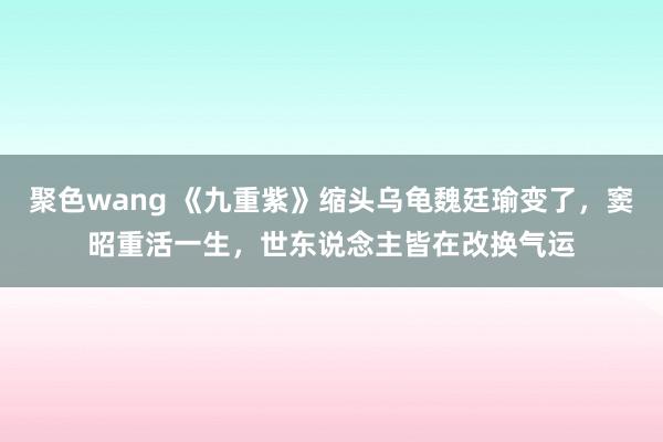 聚色wang 《九重紫》缩头乌龟魏廷瑜变了，窦昭重活一生，世东说念主皆在改换气运
