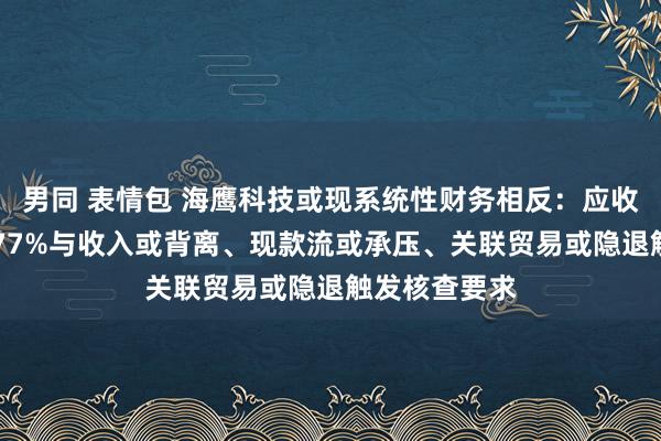 男同 表情包 海鹰科技或现系统性财务相反：应收单子激增3677%与收入或背离、现款流或承压、关联贸易或隐退触发核查要求