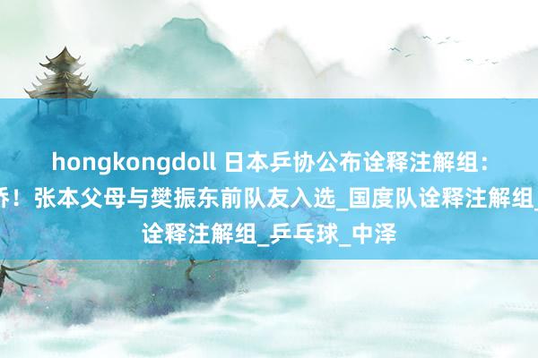 hongkongdoll 日本乒协公布诠释注解组：多达10名华侨！张本父母与樊振东前队友入选_国度队诠释注解组_乒乓球_中泽