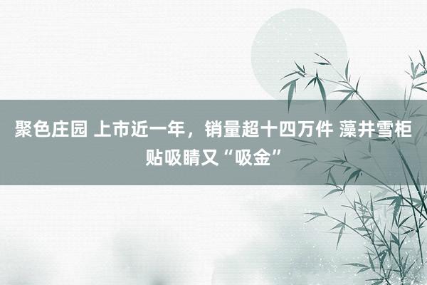 聚色庄园 上市近一年，销量超十四万件 藻井雪柜贴吸睛又“吸金”