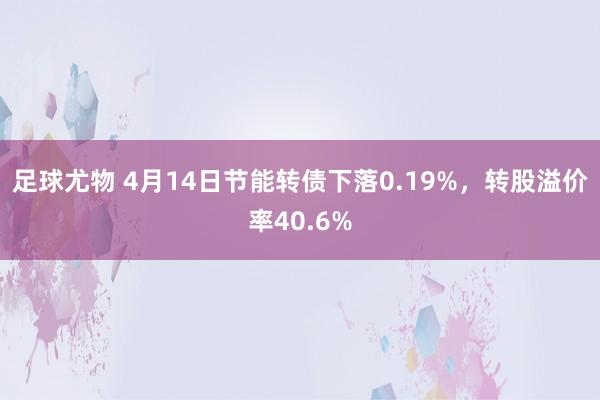 足球尤物 4月14日节能转债下落0.19%，转股溢价率40.6%