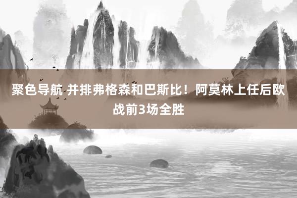 聚色导航 并排弗格森和巴斯比！阿莫林上任后欧战前3场全胜