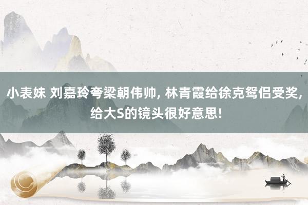 小表妹 刘嘉玲夸梁朝伟帅， 林青霞给徐克鸳侣受奖， 给大S的镜头很好意思!